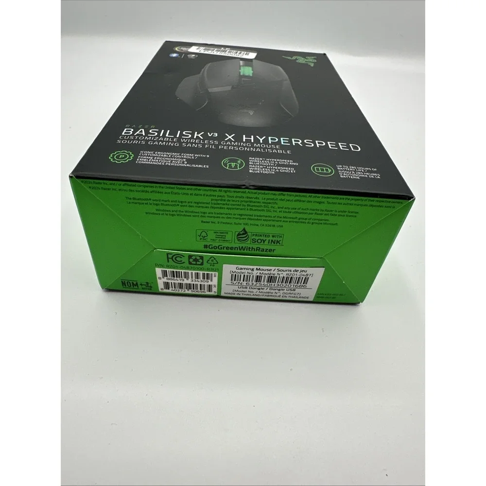 Razer Basiklisk X Hyperspeed Customizable Wireless Gaming‎ Mouse RZ01-0487